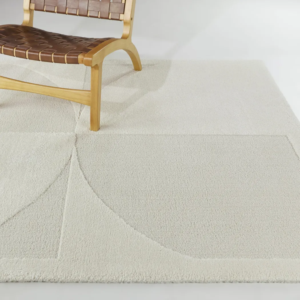 Cabbyge Cream 5'3 x 7' Area Rug - Thumbnail - Image 2