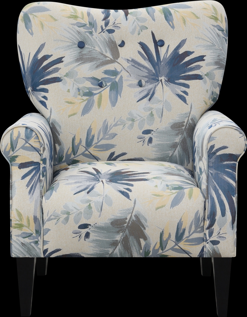 Cabell Blue Accent Chair - Thumbnail - Image 2