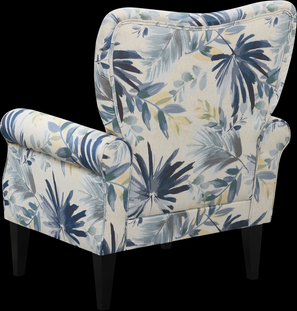 Cabell Blue Accent Chair - Thumbnail - Image 3