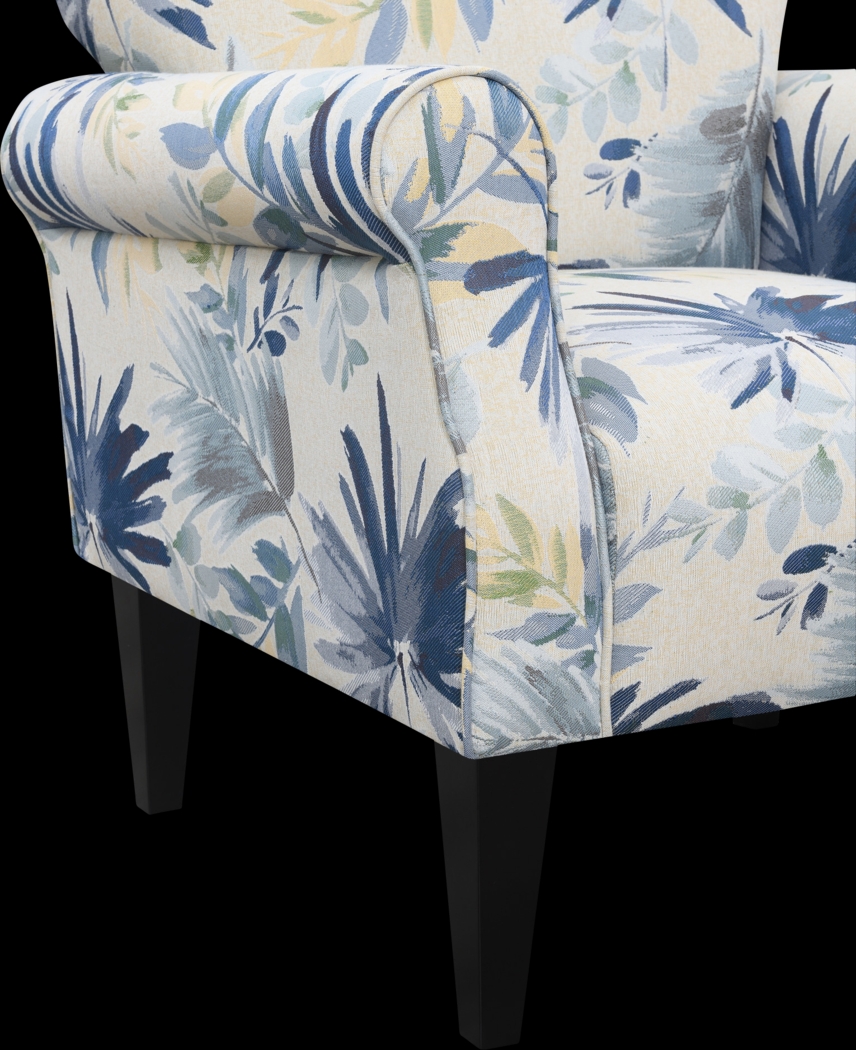 Cabell Blue Accent Chair - Thumbnail - Image 4