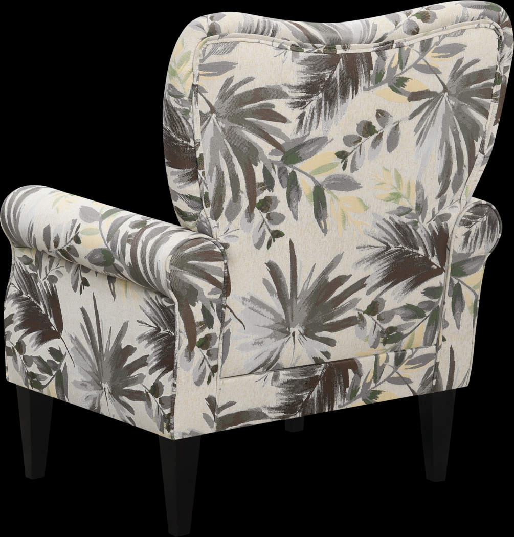 Cabell Gray Accent Chair - Thumbnail - Image 3