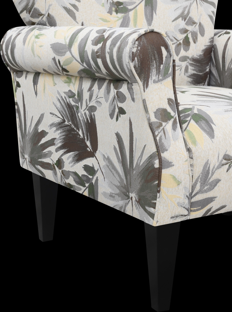 Cabell Gray Accent Chair - Thumbnail - Image 4