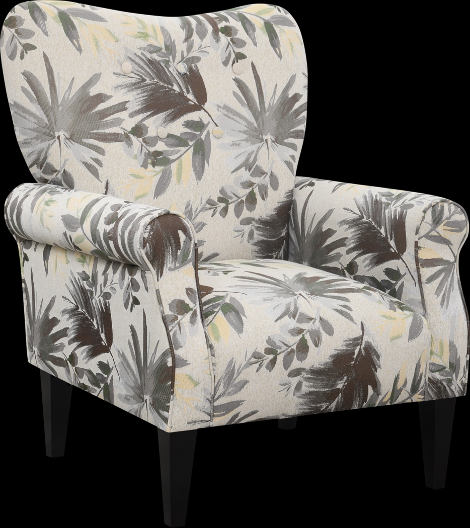 Cabell Gray Accent Chair - Thumbnail - Image 1
