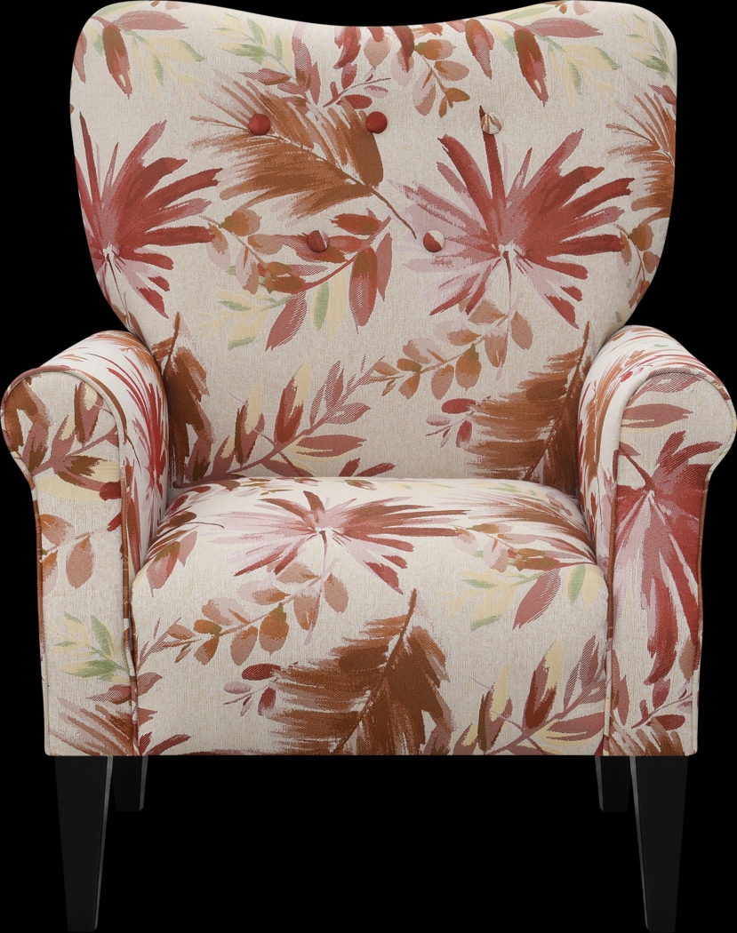 Cabell Red Accent Chair - Thumbnail - Image 2