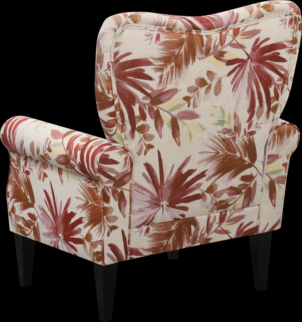 Cabell Red Accent Chair - Thumbnail - Image 3
