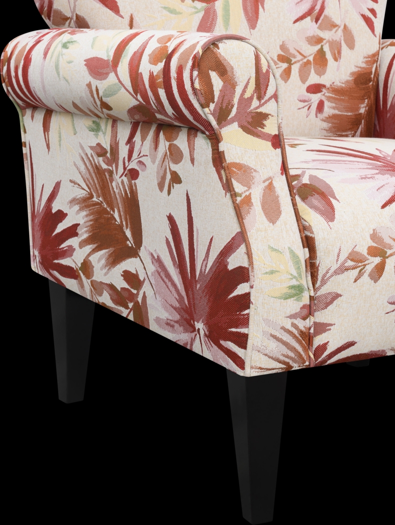 Cabell Red Accent Chair - Thumbnail - Image 4