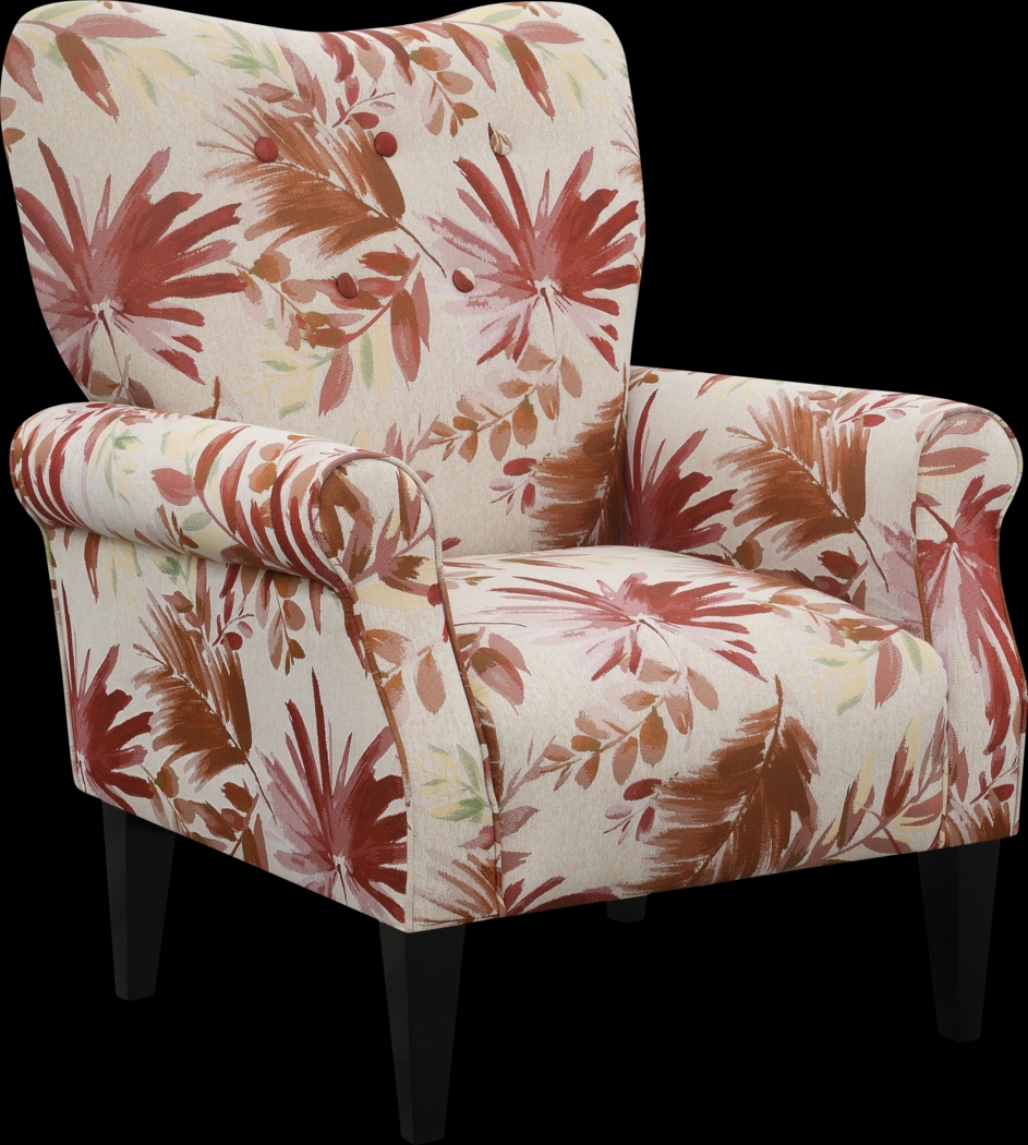 Cabell Red Accent Chair - Thumbnail - Image 1