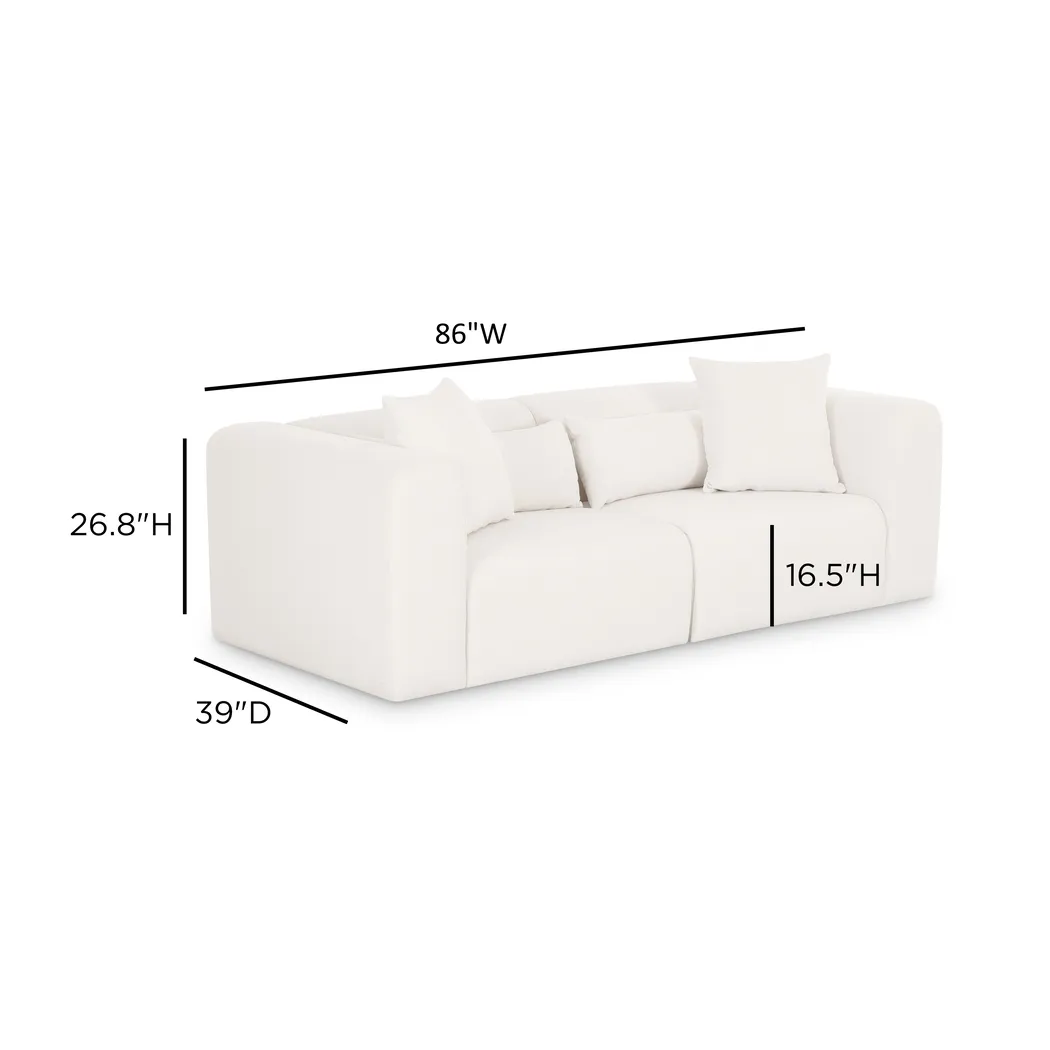 Cableswynd Beige Modular Loveseat - Thumbnail - Image 5