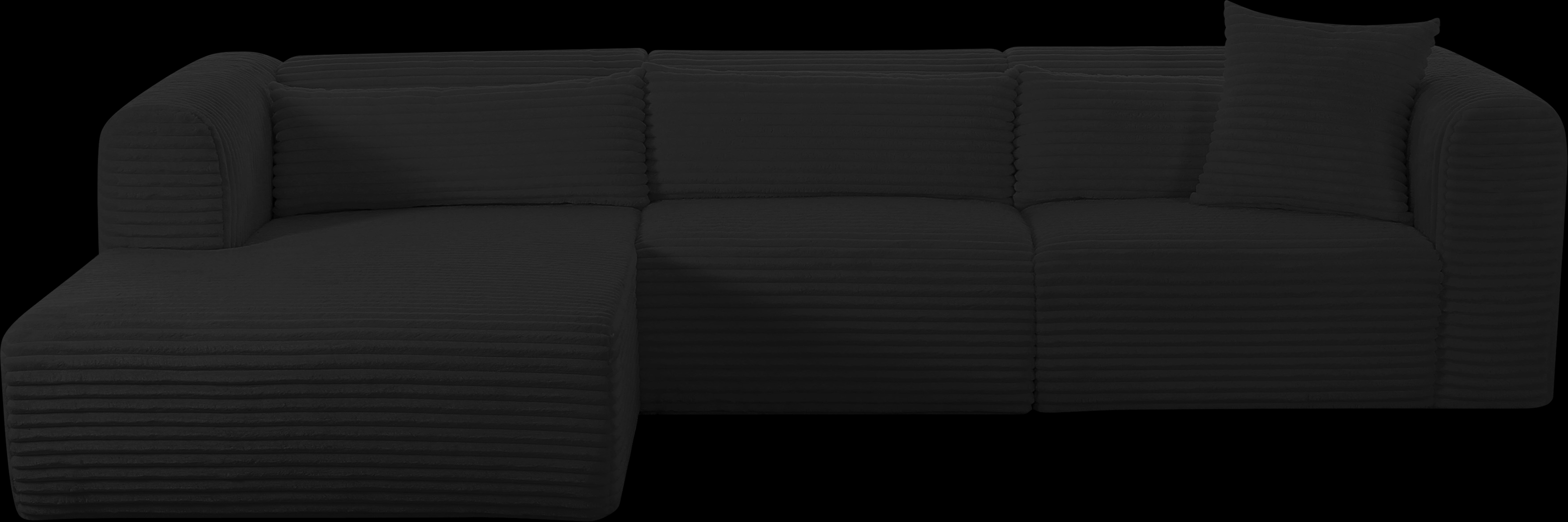 Cableswynd Black 3 Pc Left Arm Chaise Sectional - Thumbnail - Image 2