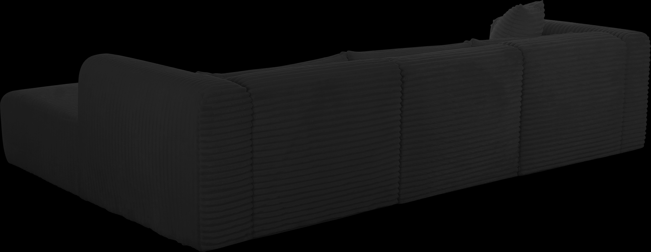 Cableswynd Black 3 Pc Right Arm Chaise Sectional - Thumbnail - Image 4