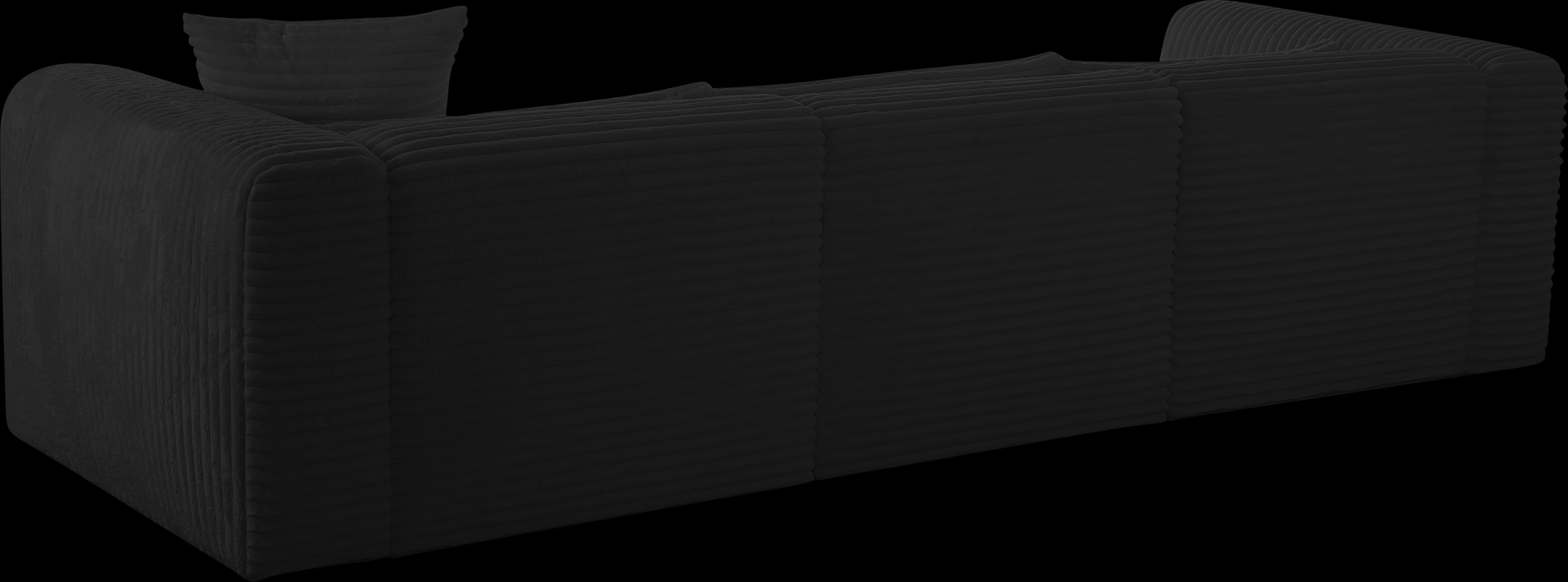 Cableswynd Black 3 Pc Right Arm Chaise Sectional - Thumbnail - Image 5