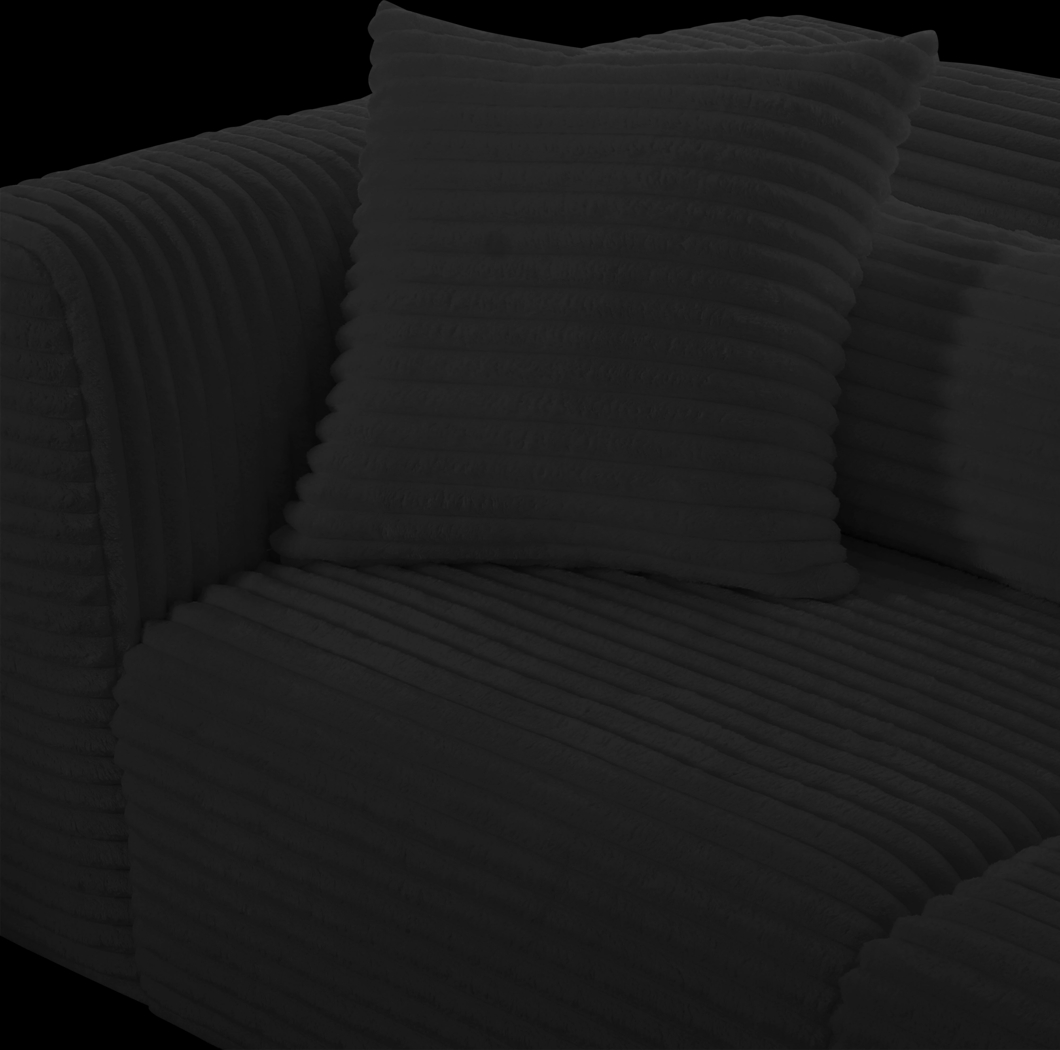 Cableswynd Black Loveseat - Thumbnail - Image 4