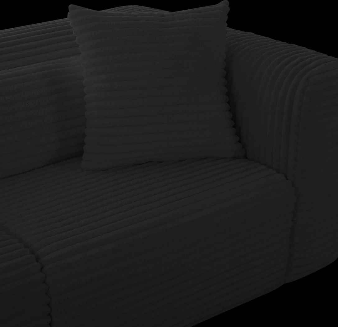 Cableswynd Black Sofa - Thumbnail - Image 4