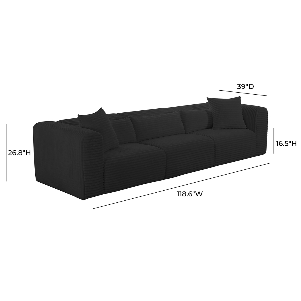 Cableswynd Black Sofa - Thumbnail - Image 5