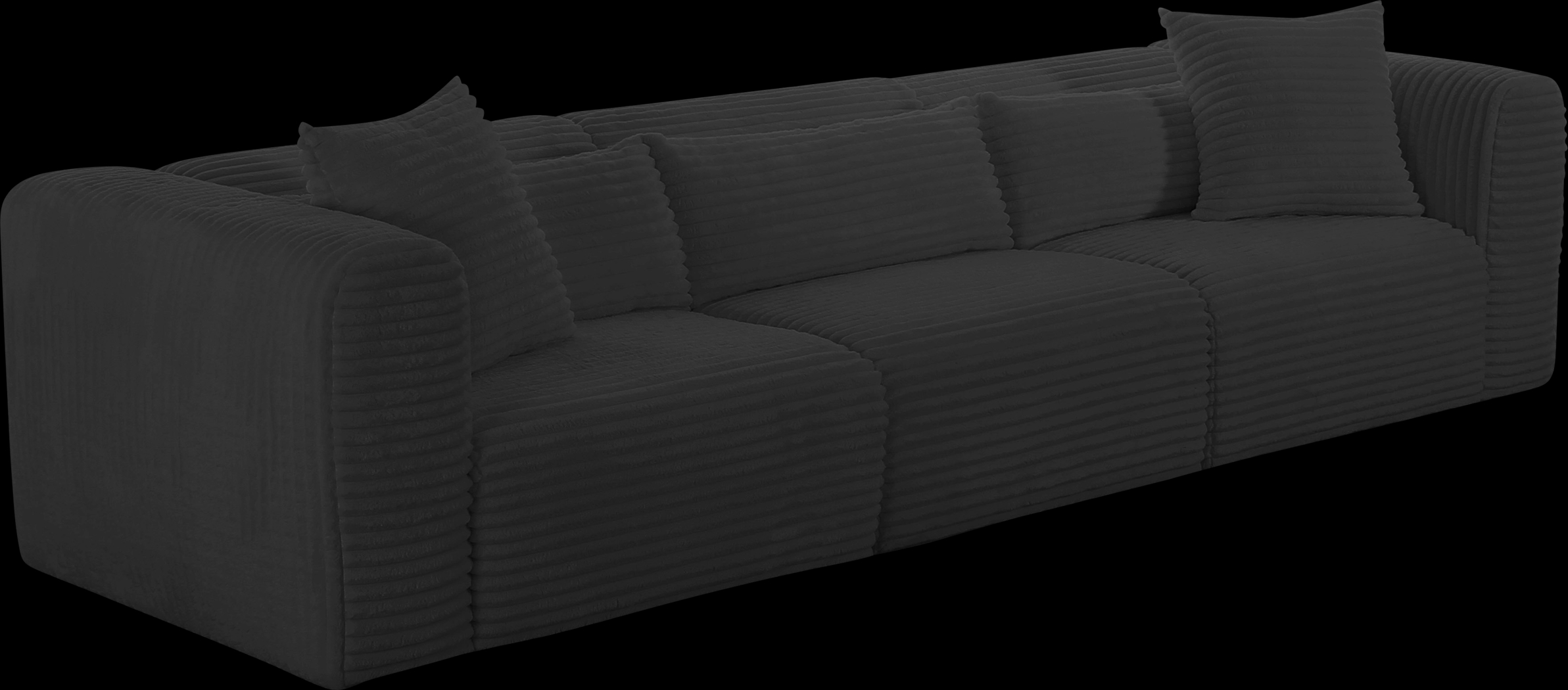 Cableswynd Black Sofa - Thumbnail - Image 1