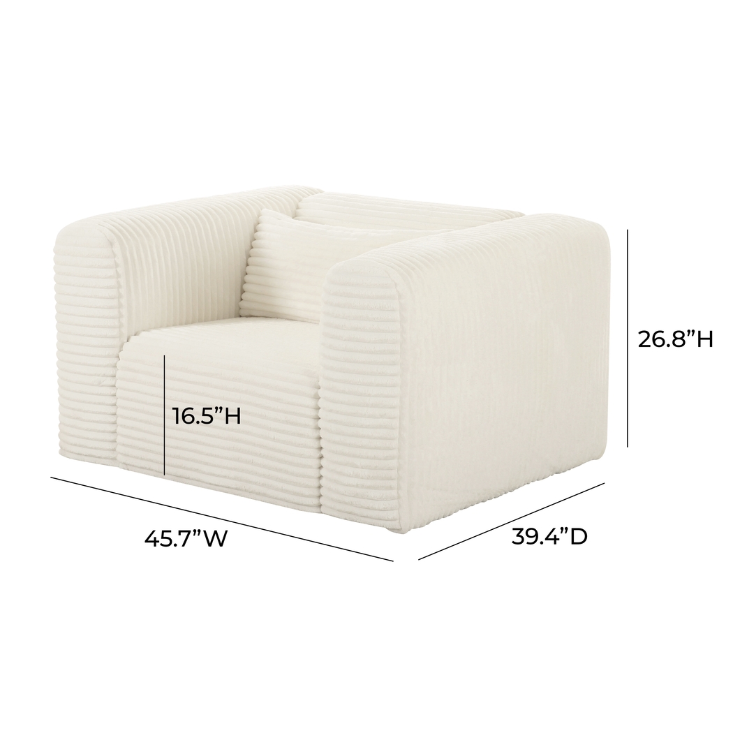 Cableswynd Cream Accent Chair - Thumbnail - Image 5