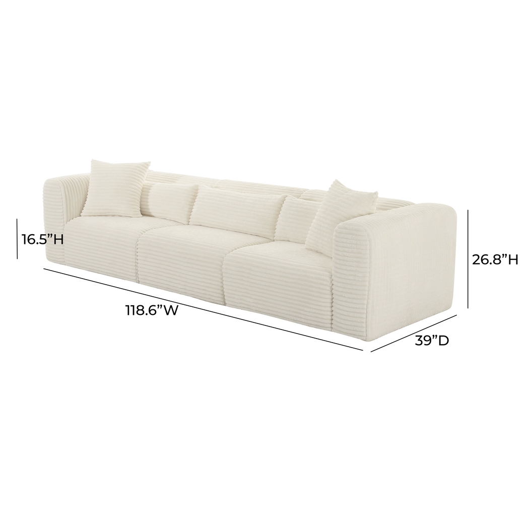 Cableswynd Cream Sofa - Thumbnail - Image 6