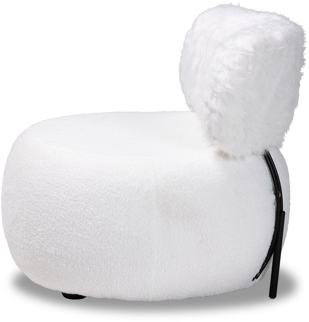 Cabrayla White Accent Chair - Thumbnail - Image 3