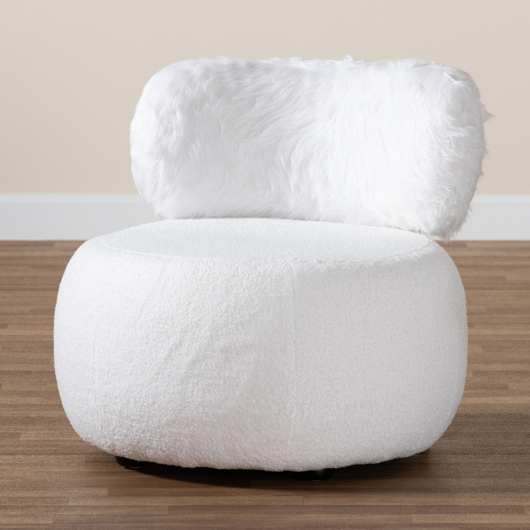Cabrayla White Accent Chair - Thumbnail - Image 6