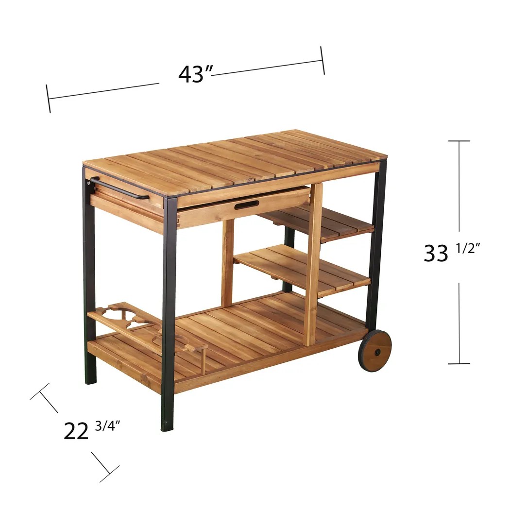 Cachemont Natural Outdoor Barcart - Image 13