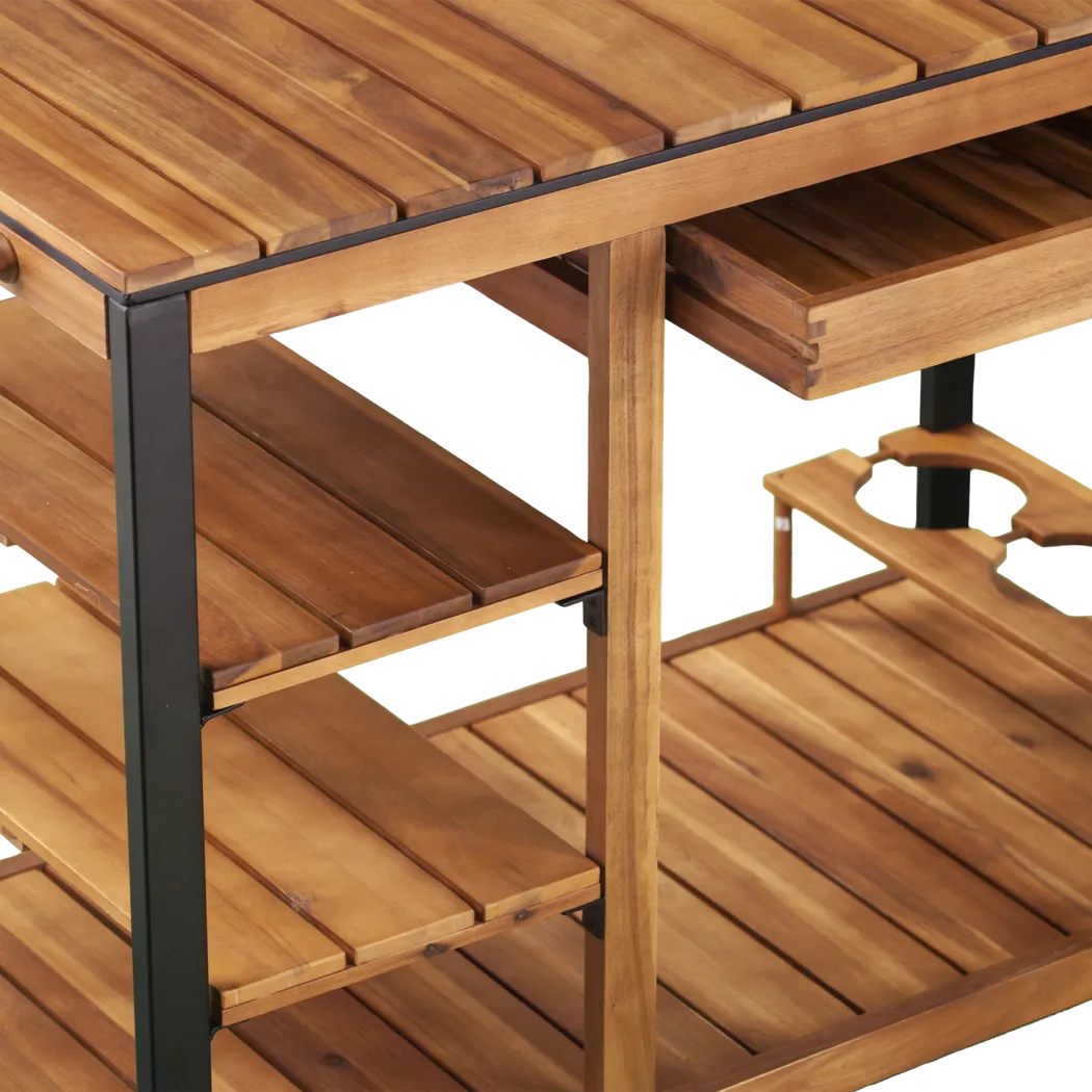 Cachemont Natural Outdoor Barcart - Image 8