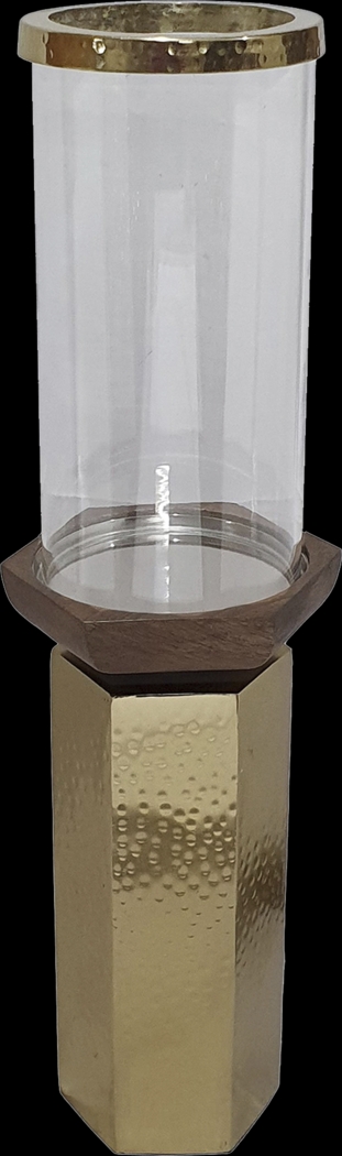 Cachuma I Gold Candle Holder - Thumbnail - Image 1