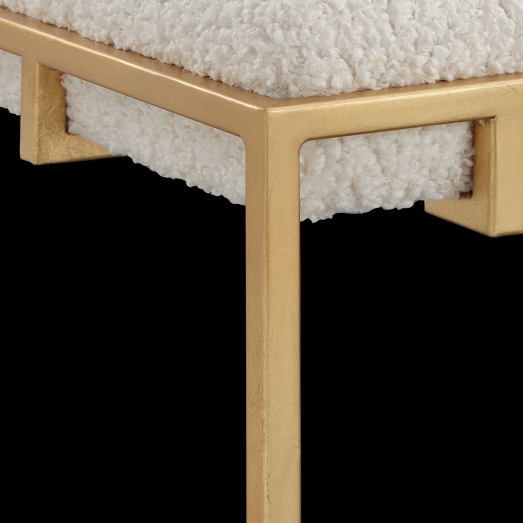 Cadencia White Accent Bench - Thumbnail - Image 3