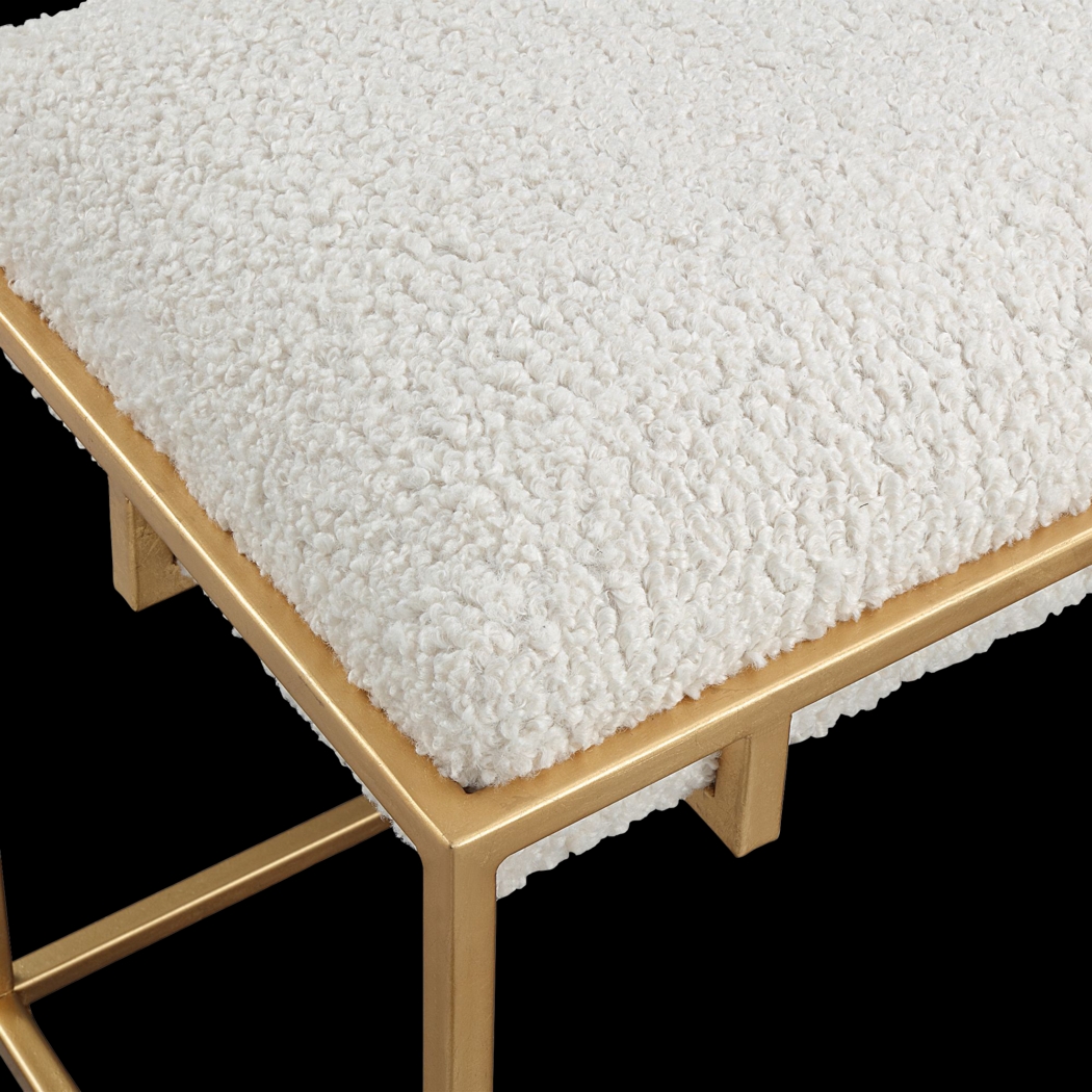 Cadencia White Accent Bench - Thumbnail - Image 4
