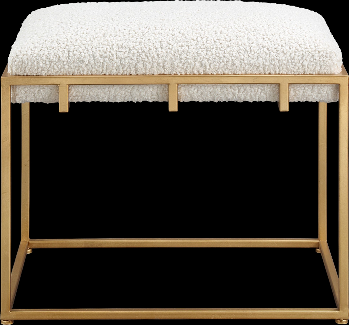 Cadencia White Accent Bench - Thumbnail - Image 5