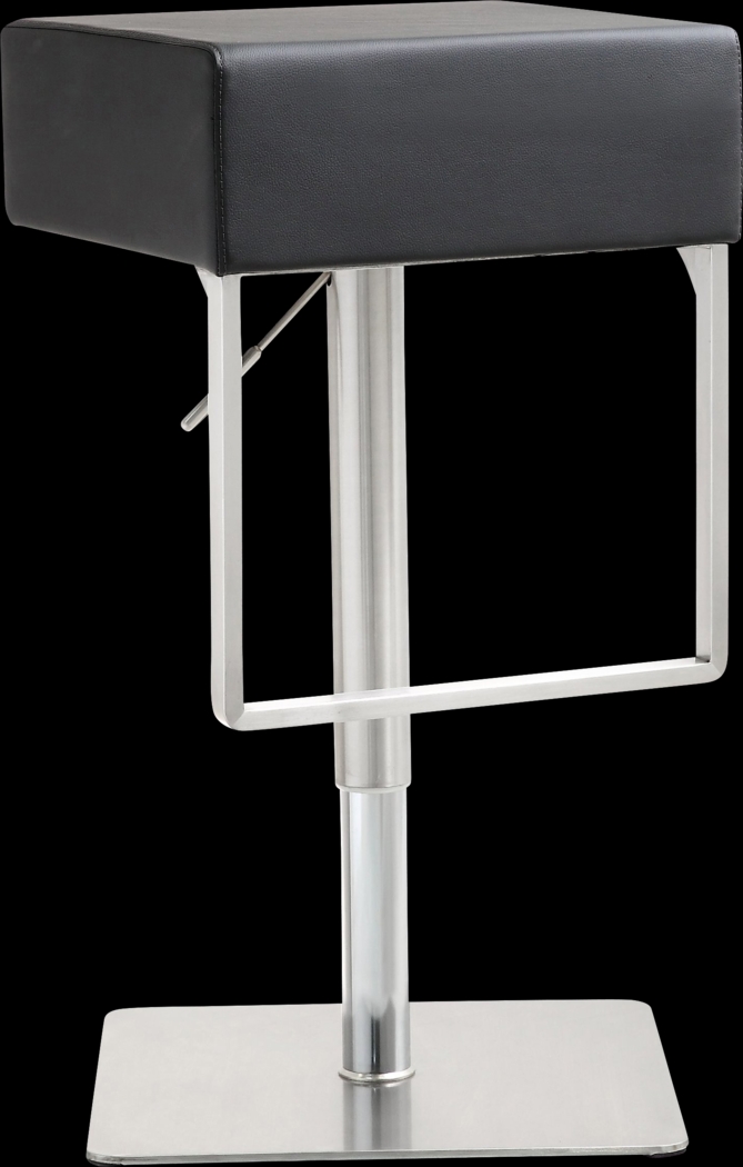 Cadiz Black Adjustable Swivel Barstool - Thumbnail - Image 1