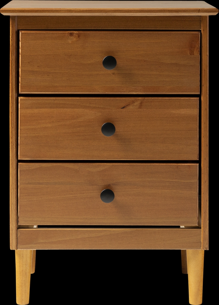 Cadmium Caramel 3 Drawer Nightstand - Thumbnail - Image 3
