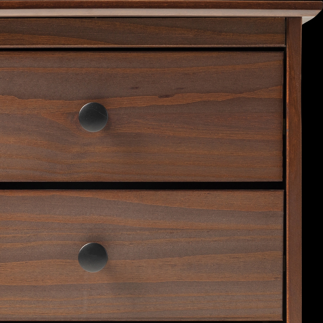 Cadmium Walnut 3 Drawer Nightstand - Thumbnail - Image 4