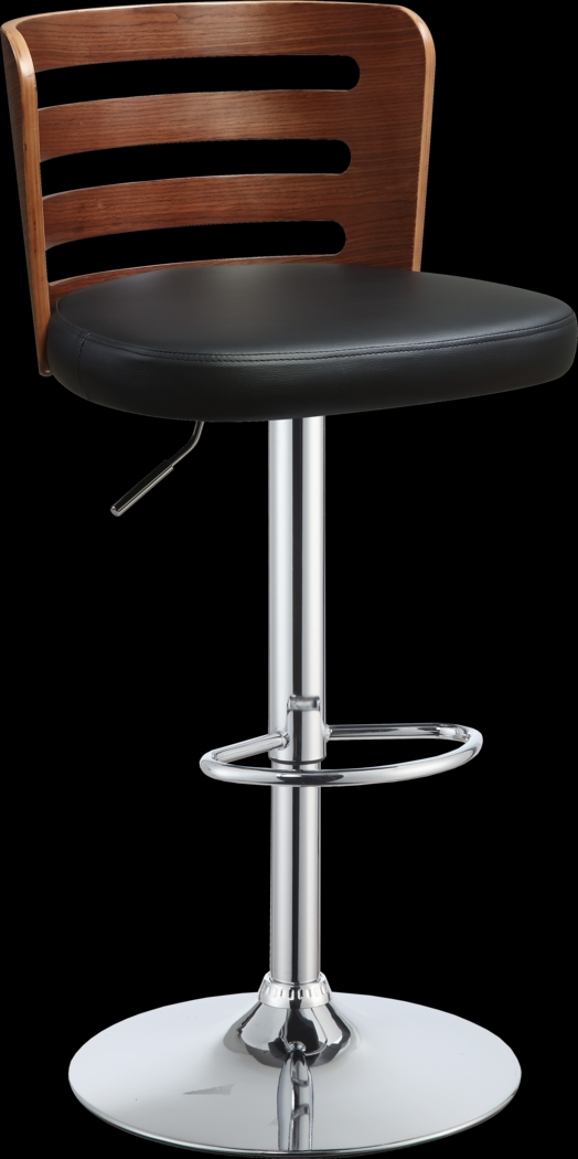 Cadmon Black Adjustable Barstool - Thumbnail - Image 1
