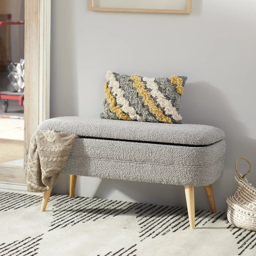Caedence Gray Bench - Thumbnail - Image 2