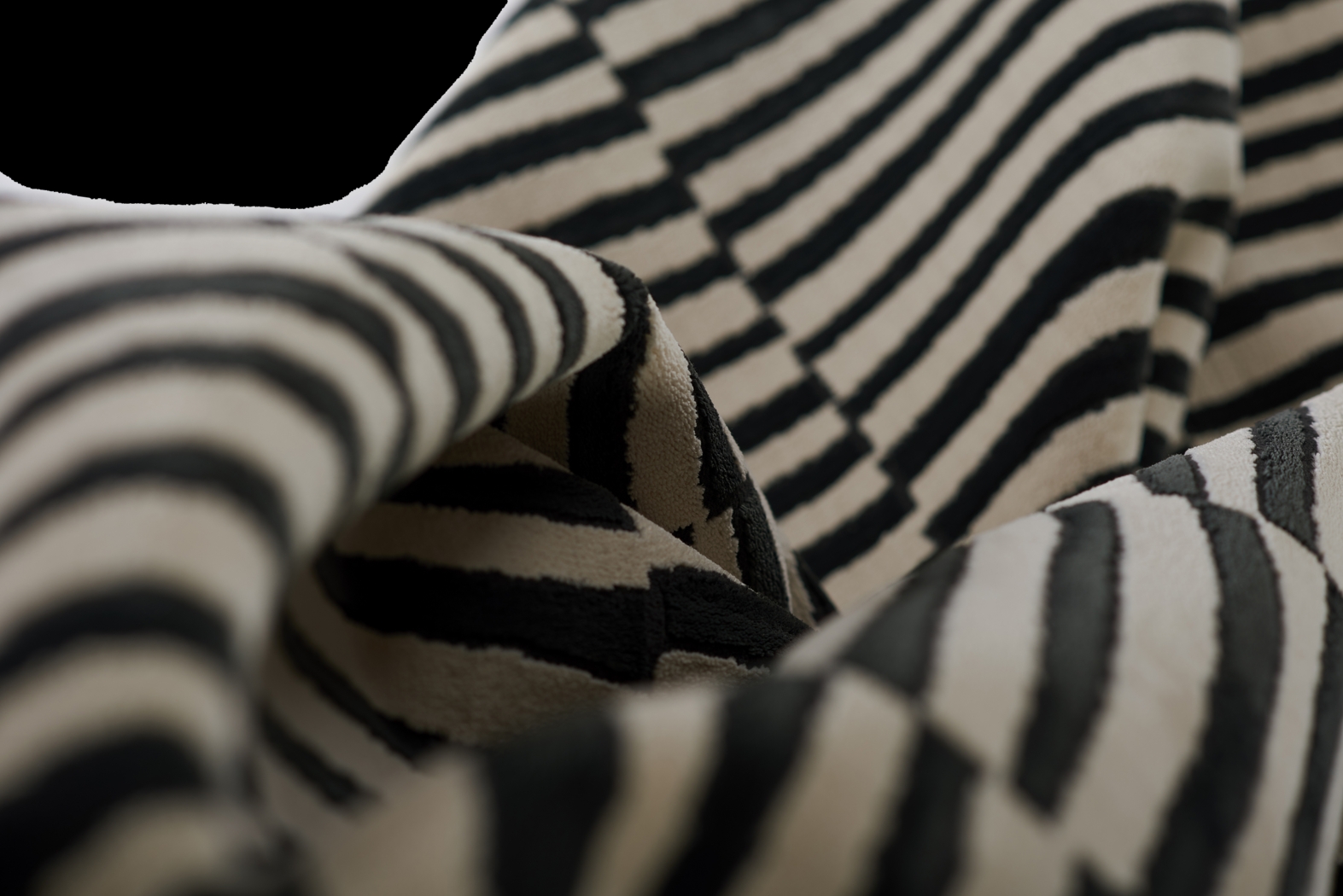 Caelia Black 3'11 x 5'7 Rug - Thumbnail - Image 8