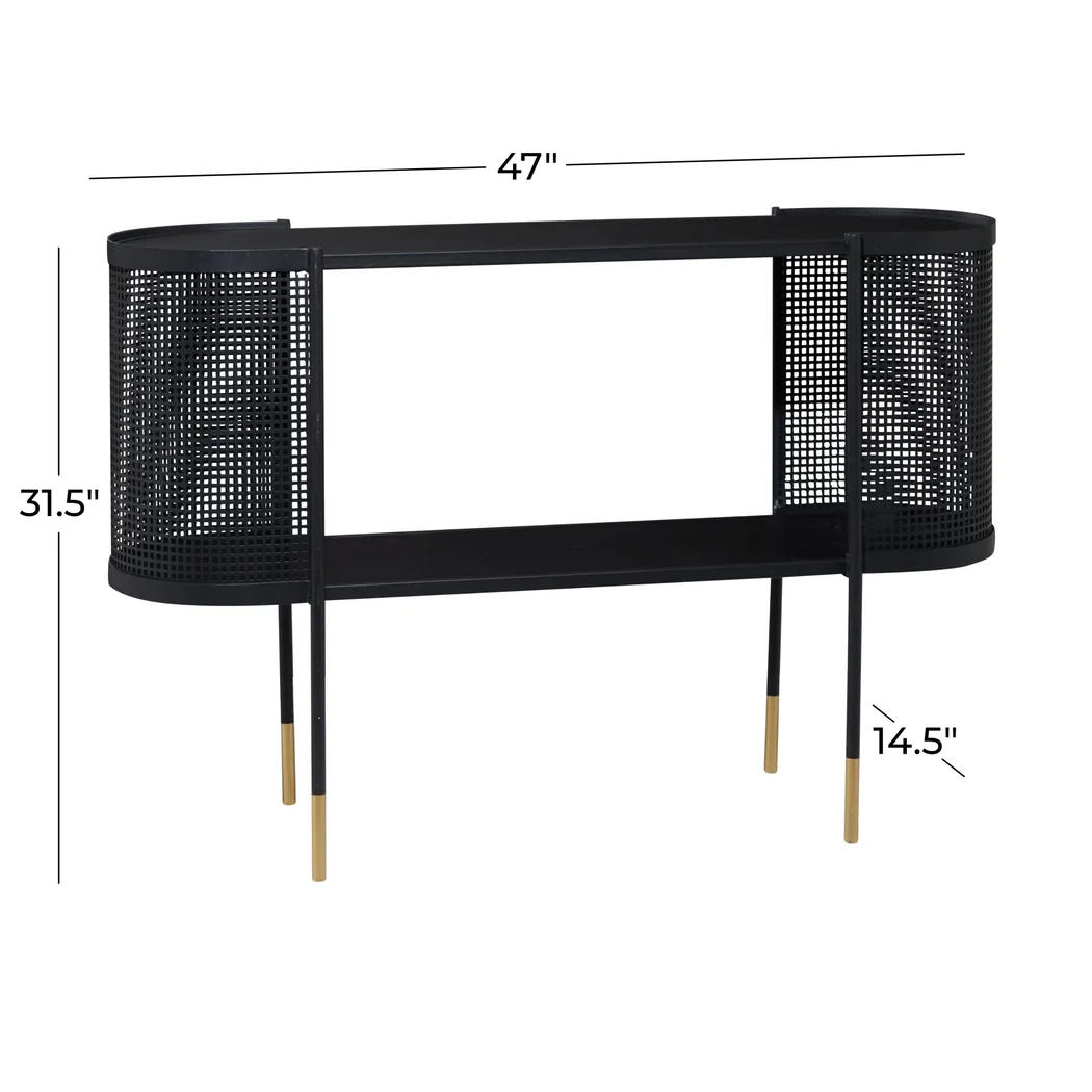 Caelu Black Console Table - Thumbnail - Image 3
