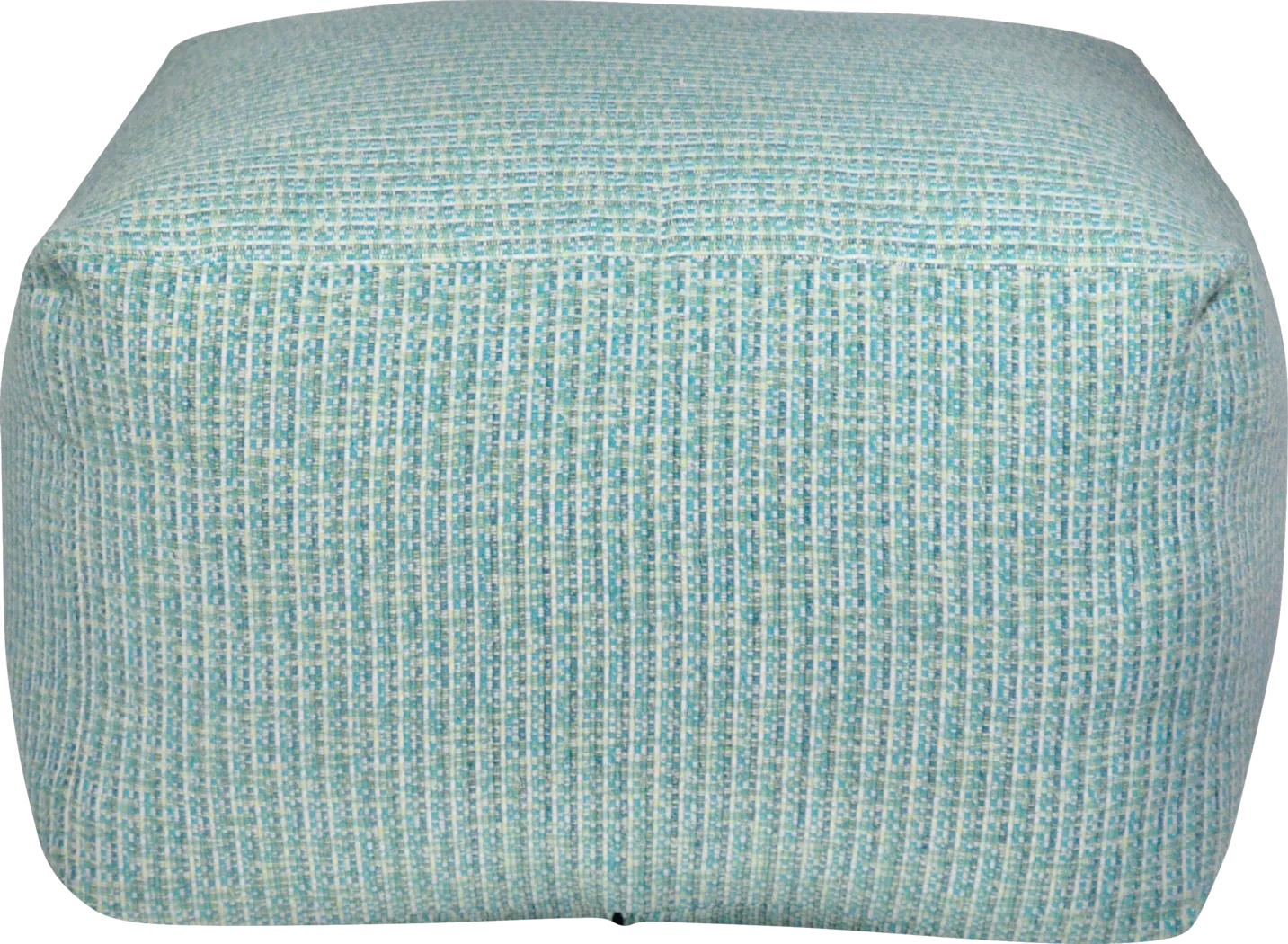 Caelus Aqua Square Pouf - Thumbnail - Image 1