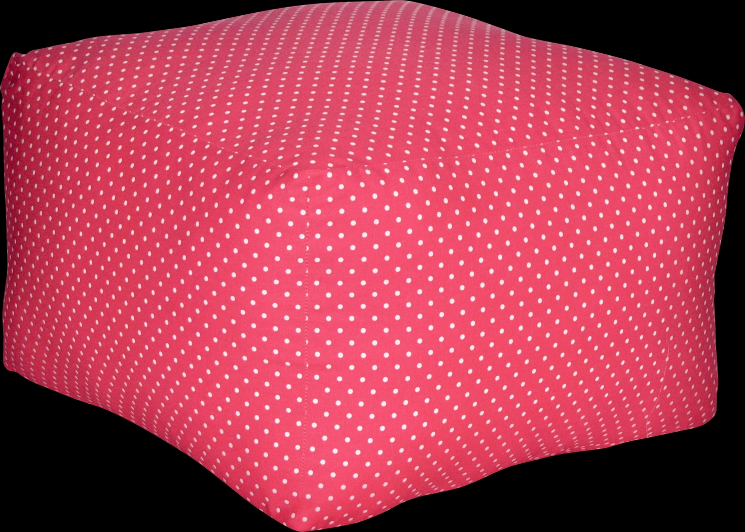 Caelus Raspberry Square Pouf - Thumbnail - Image 1