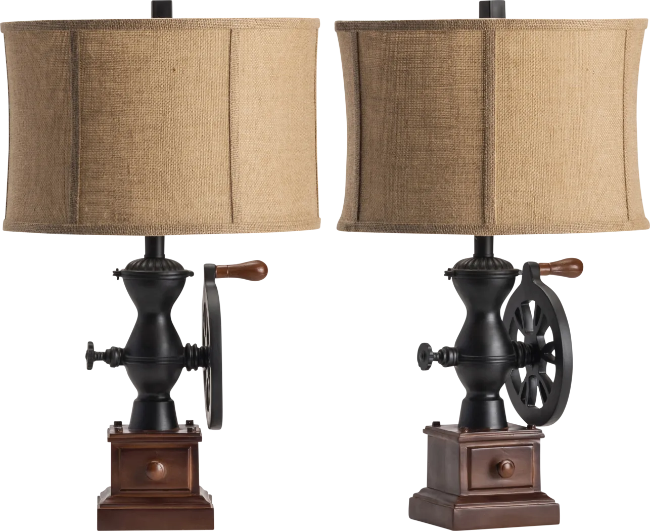 Cafe Court Black Lamp, set of two - Thumbnail - Image 1