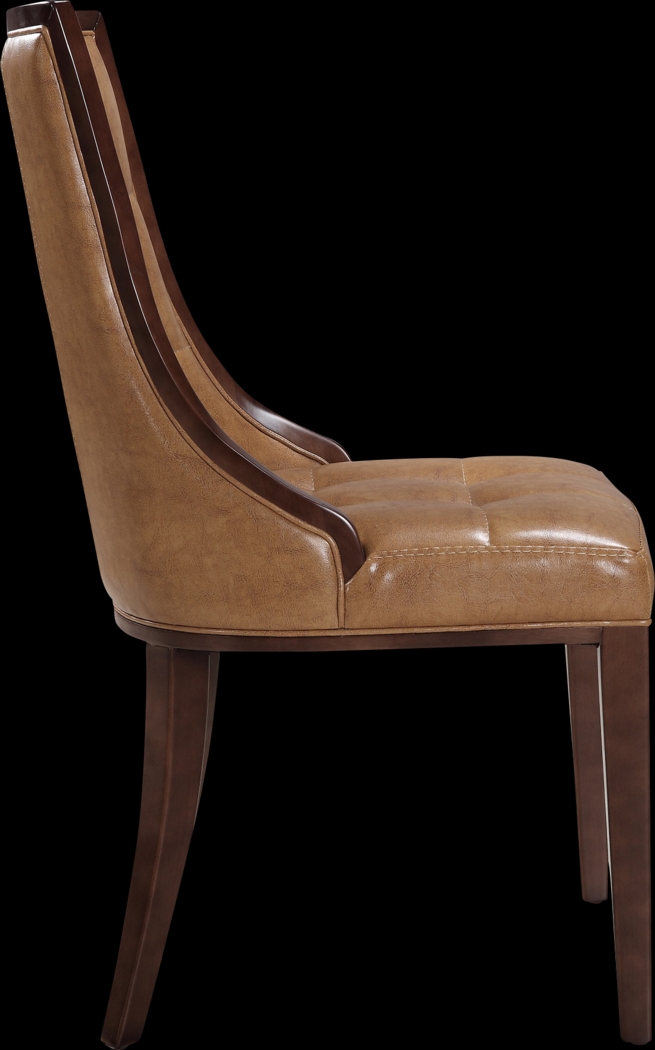 Cahabay Brown Side Chair, Set of 2 - Thumbnail - Image 4