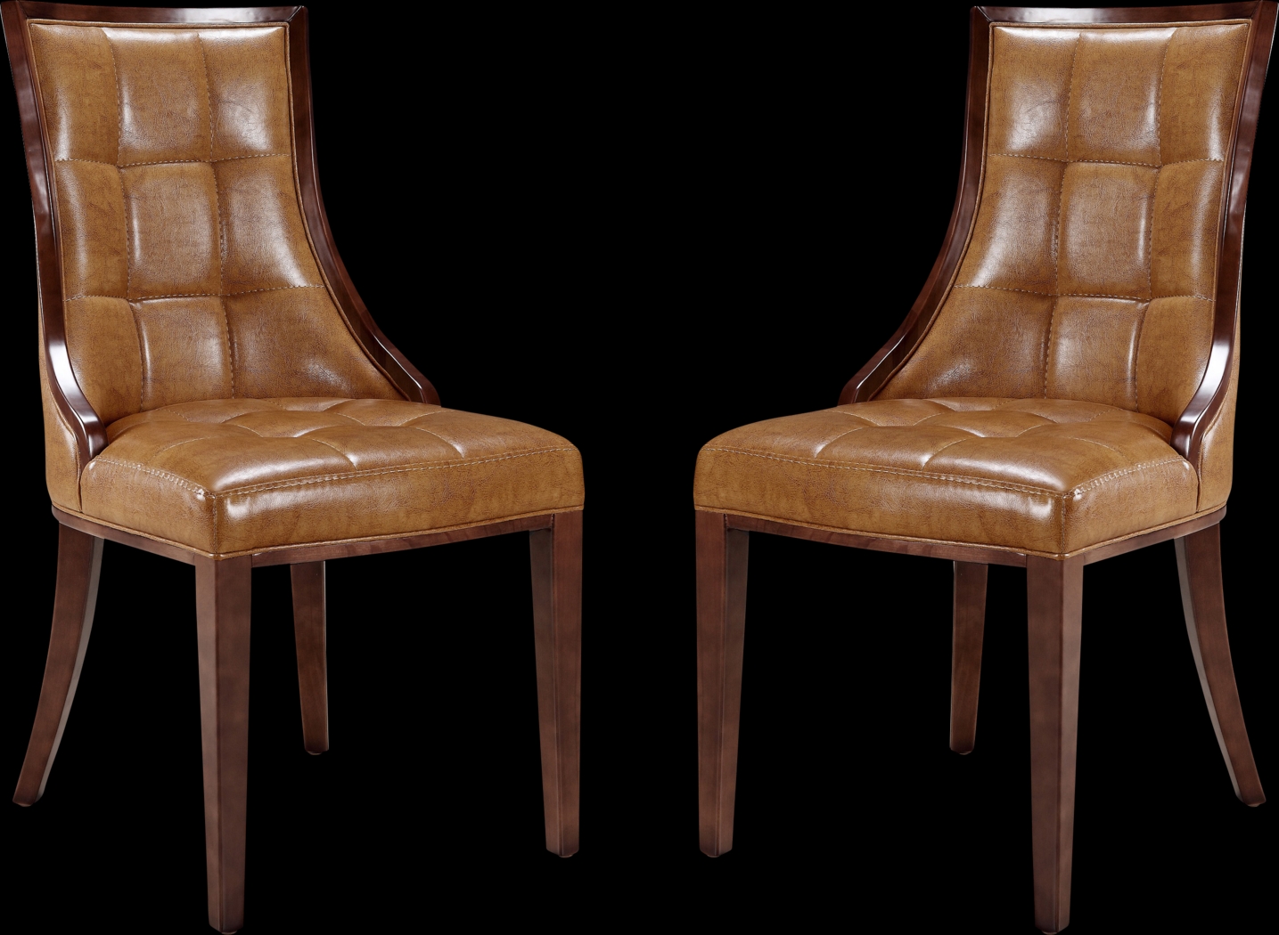 Cahabay Brown Side Chair, Set of 2 - Thumbnail - Image 1