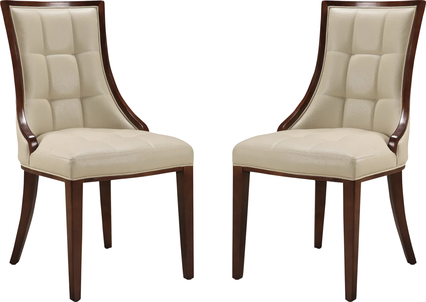 Cahabay Cream Side Chair, Set of 2 - Thumbnail - Image 1
