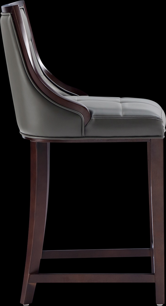 Cahabay Dark Gray Counter Height Stool - Thumbnail - Image 4