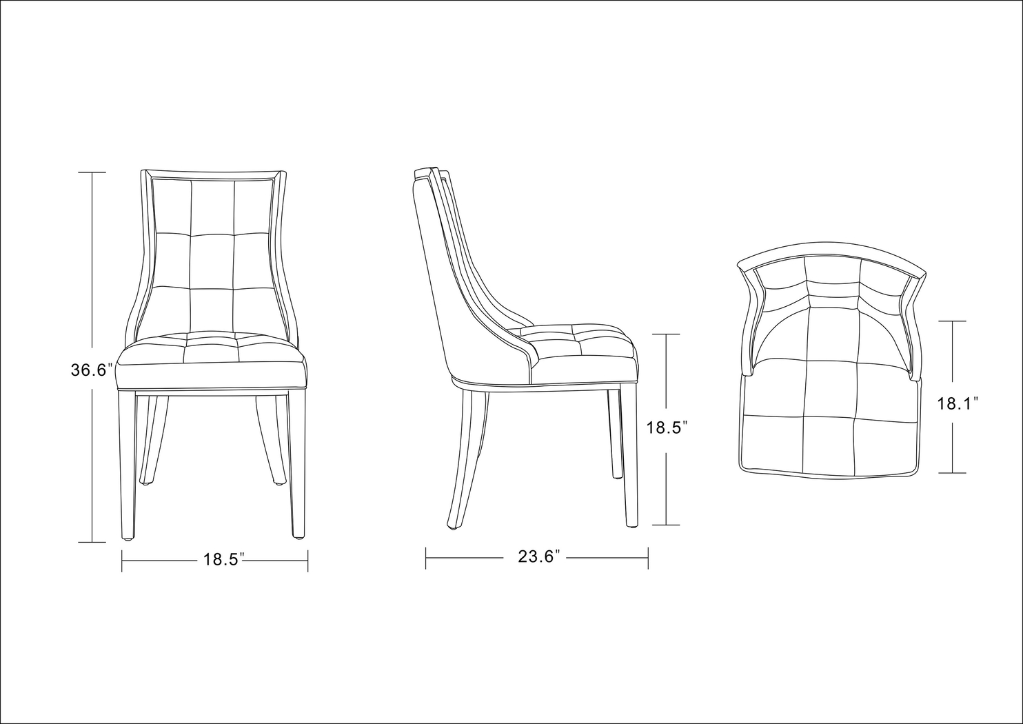 Cahabay Gold Side Chair, Set of 2 - Thumbnail - Image 4
