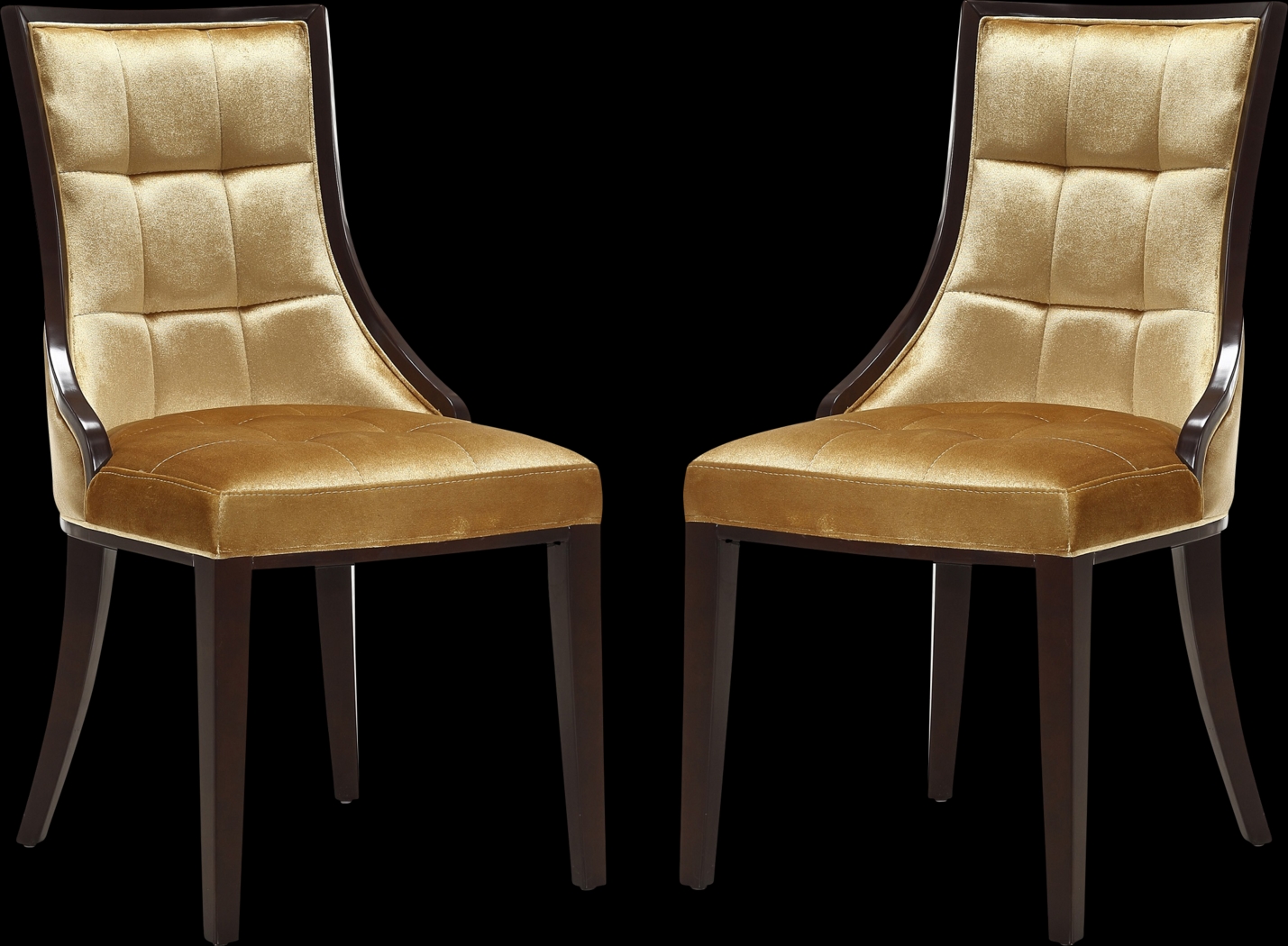Cahabay Gold Side Chair, Set of 2 - Thumbnail - Image 1