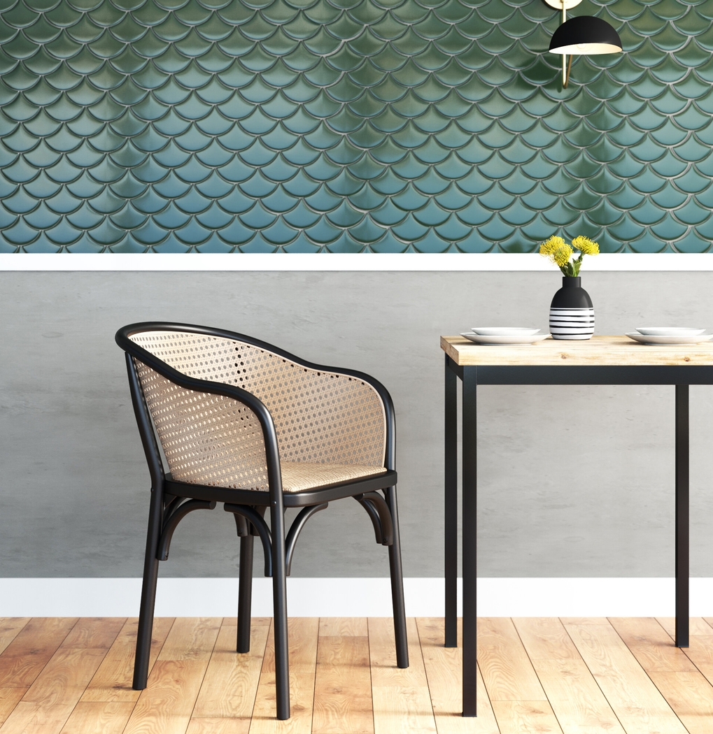 Cahic Black Arm Chair - Thumbnail - Image 2