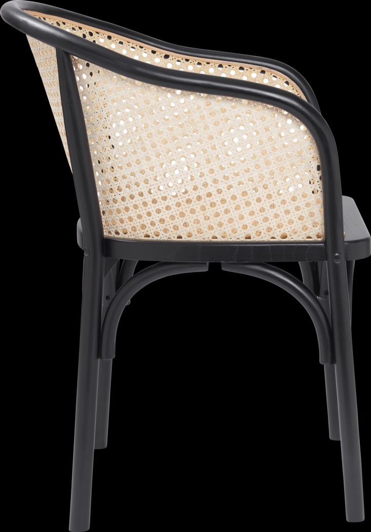 Cahic Black Arm Chair - Thumbnail - Image 4