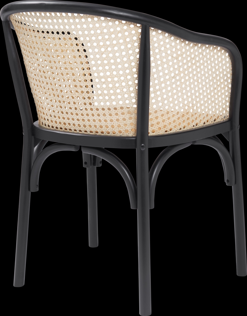 Cahic Black Arm Chair - Thumbnail - Image 5