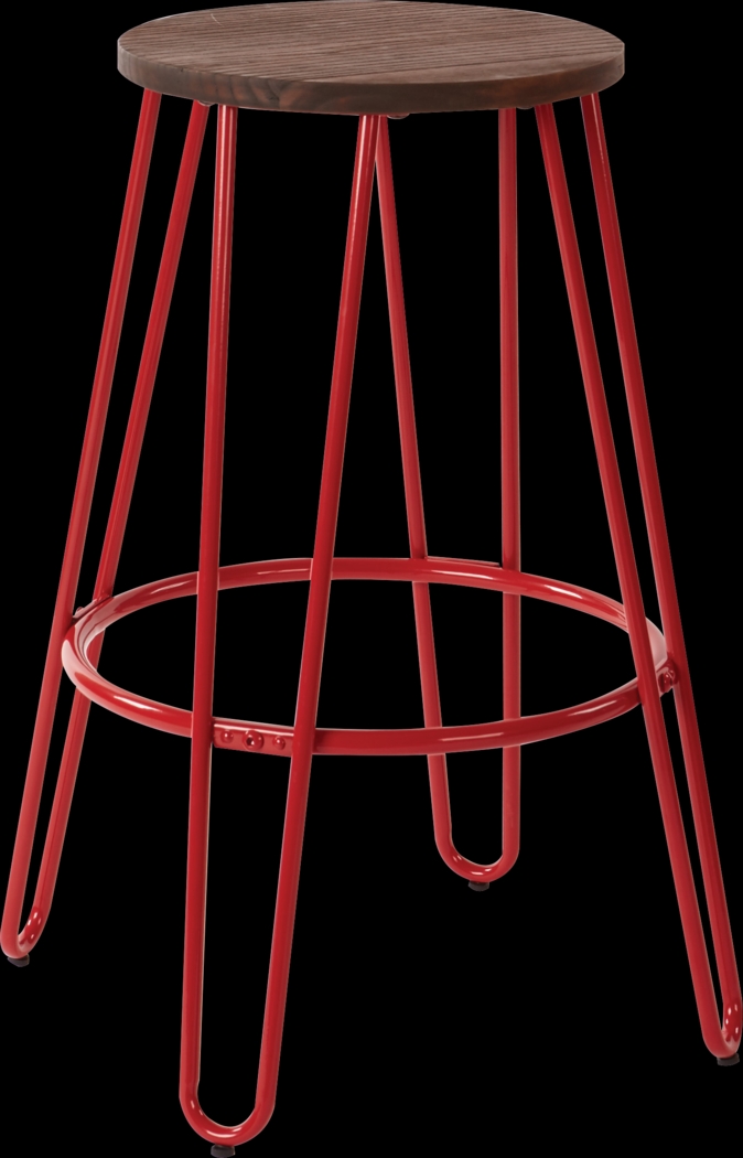 Cahita Red Counter Height Stool (Set of 2) - Thumbnail - Image 1