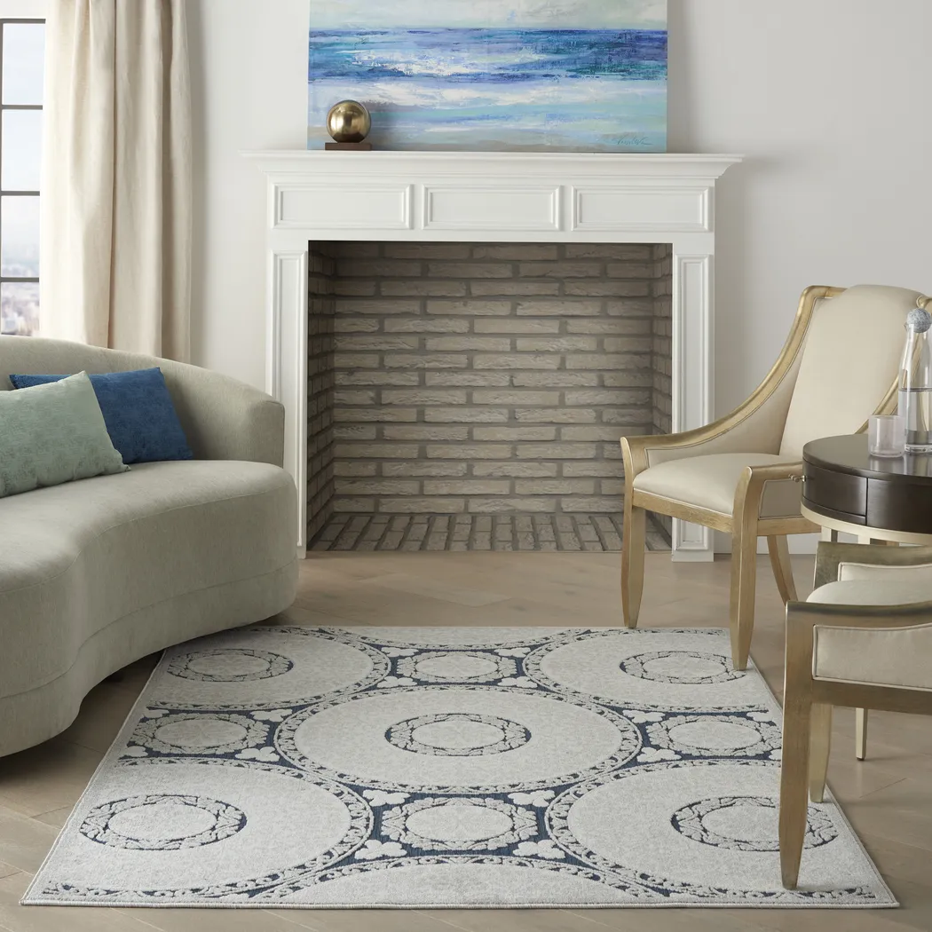 Caiden Blue 5' x  7' Indoor/Outdoor Rug - Thumbnail - Image 7